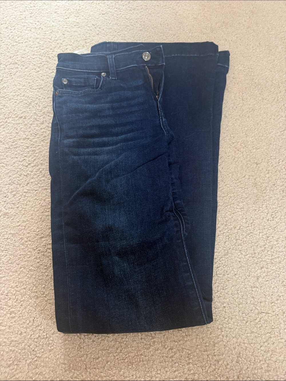 7 For All Mankind Women's Dark Blue Bootcut Jeans